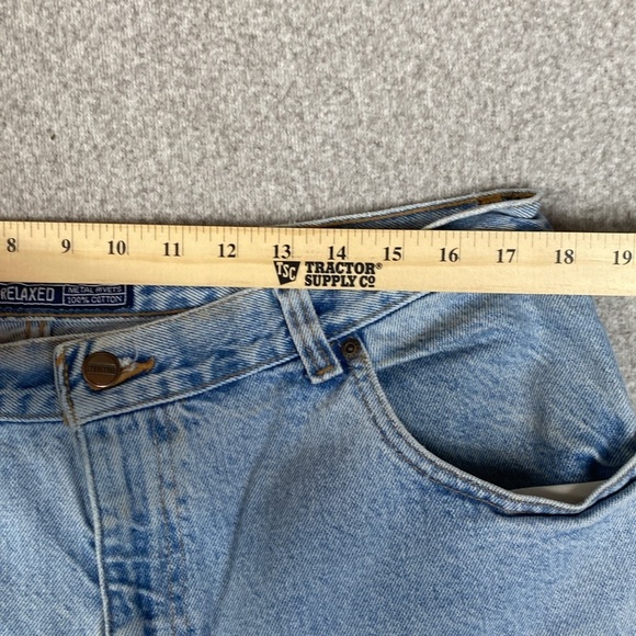 Vintage 90’s Structure jeans baggy fit tapered leg 38x30 light wash all cotton - Picture 11 of 13